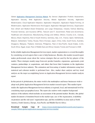global application management services market