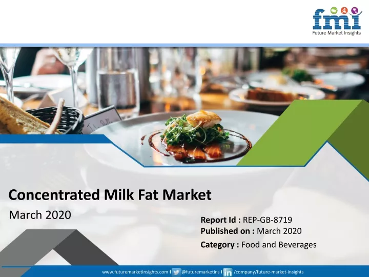 concentrated milk fat market march 2020