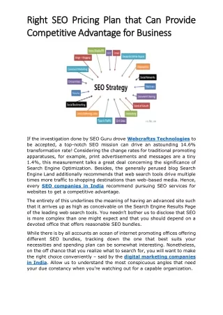 right seo pricing plan that can provide right