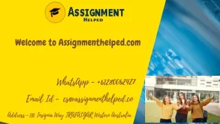 welcome to assignmenthelped com