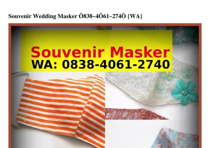 souvenir wedding masker 838 4 61 274 wa