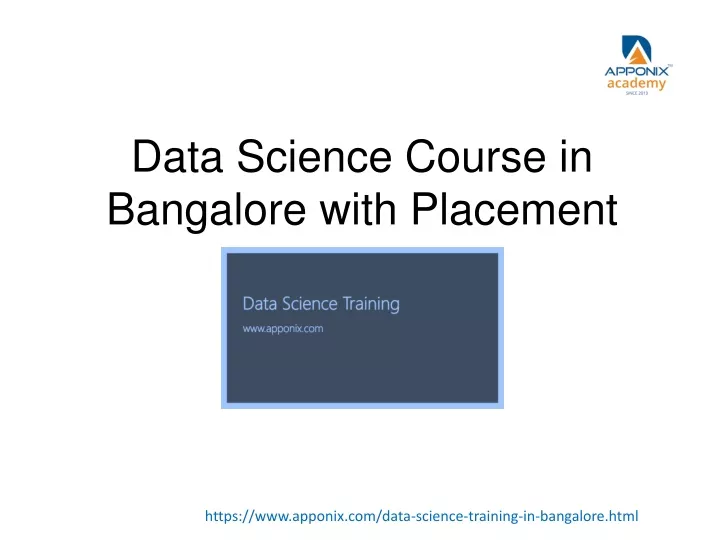 data science course in bangalore with placement