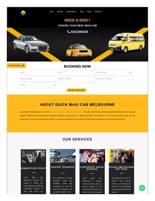 Advance Booking Taxi Service Melbourne