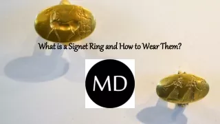 Tag - What is a Signet Ring and How to Wear Them?