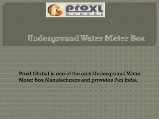 underground water meter box