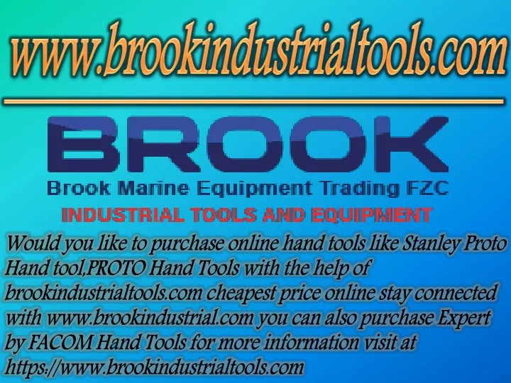 www brookindustrialtools com