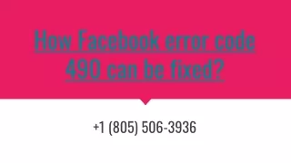 how facebook error code 490 can be fixed