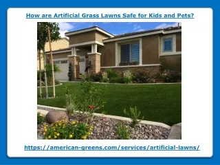 How are Artificial Grass Lawns Safe for Kids