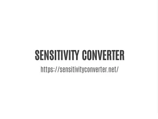 easy to use free sensitivity converter tool