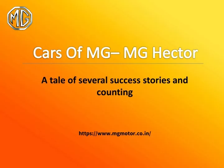 cars of mg mg hector