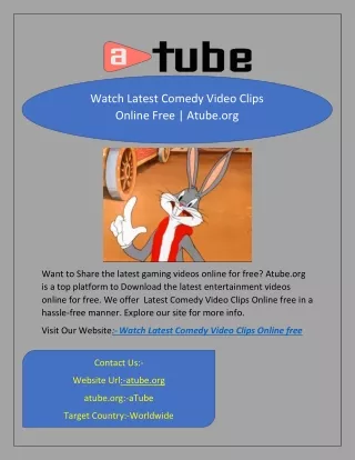 Watch Latest Comedy Video Clips Online Free | Atube.org