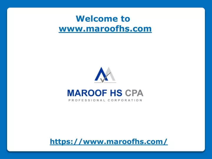 welcome to www maroofhs com