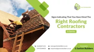 Signs Indicating That You Have Hired The Right Roofing Contractors in Surrey