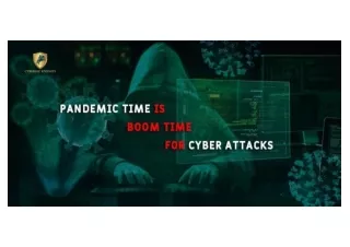 Pandemic time is boom time for cyber attacks