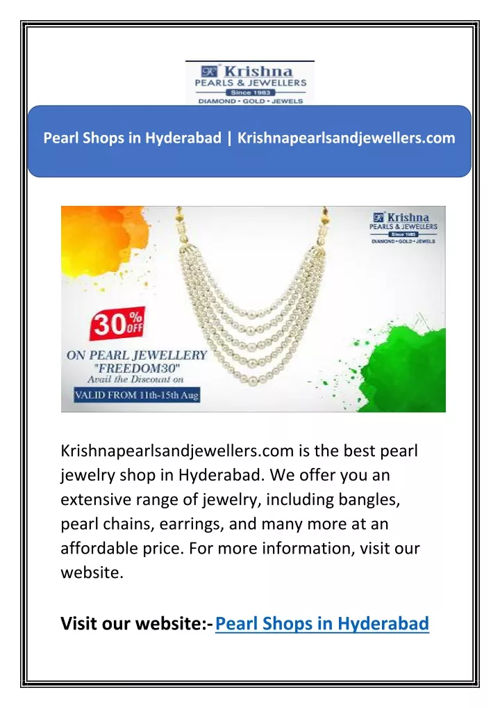 pearl shops in hyderabad