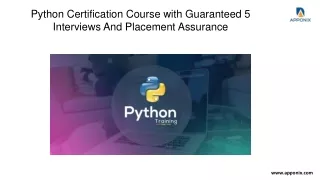 Python Course by Apponix Academy | 100% Placement Assurance