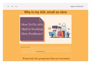 why aol is so slow