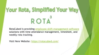 rotacubed is providing employee shift management