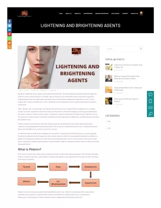 Lightening and Brightening Agents