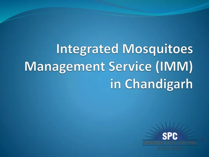 integrated mosquitoes management service imm in chandigarh