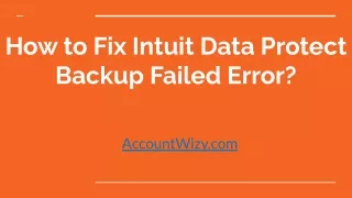 The way to Fix Intuit Data Protect Backup Failed Error_