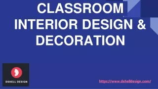 classroom interior design decoration