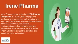 Top 5 PCD Pharma Companies in Assam - Irene Pharma