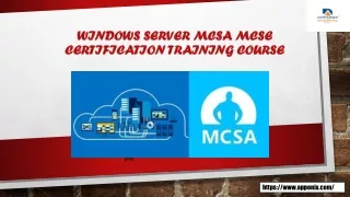 windows server mcsa mcse certification training course
