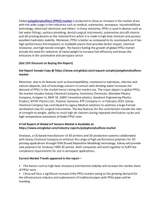 global polyphenylsulfone ppsu market is projected