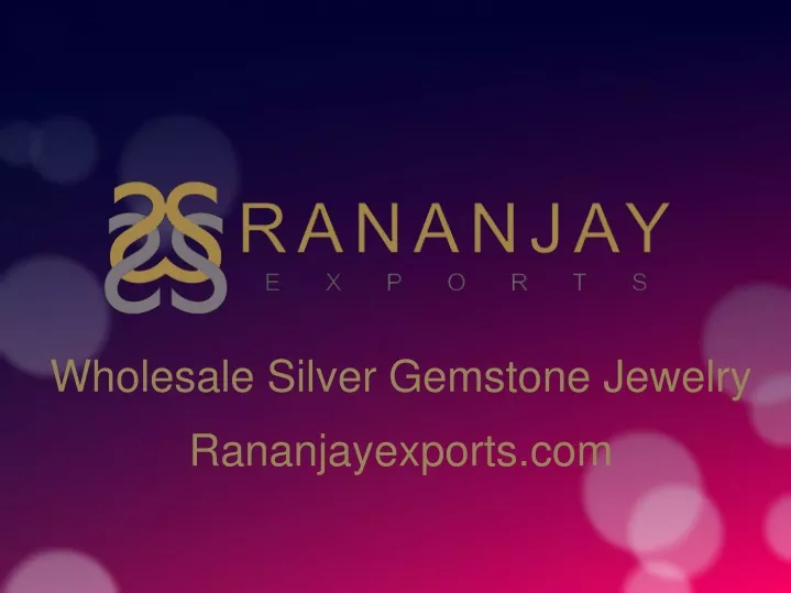 wholesale silver gemstone jewelry rananjayexports