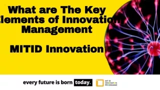 what are the key elements of innovation