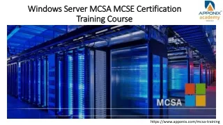 windows server mcsa mcse certification training course