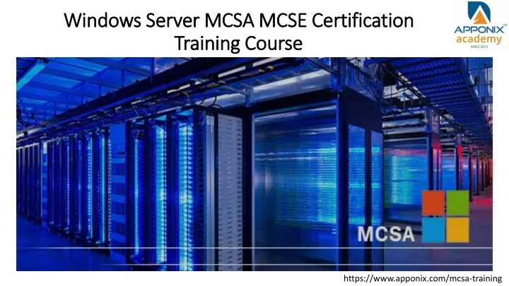 windows server mcsa mcse certification training course