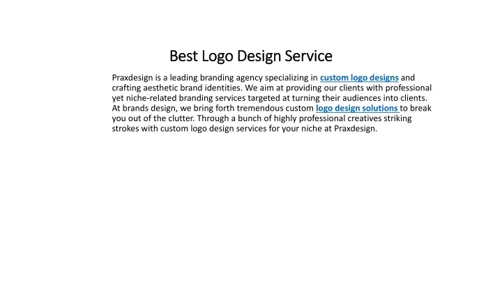 best logo design service