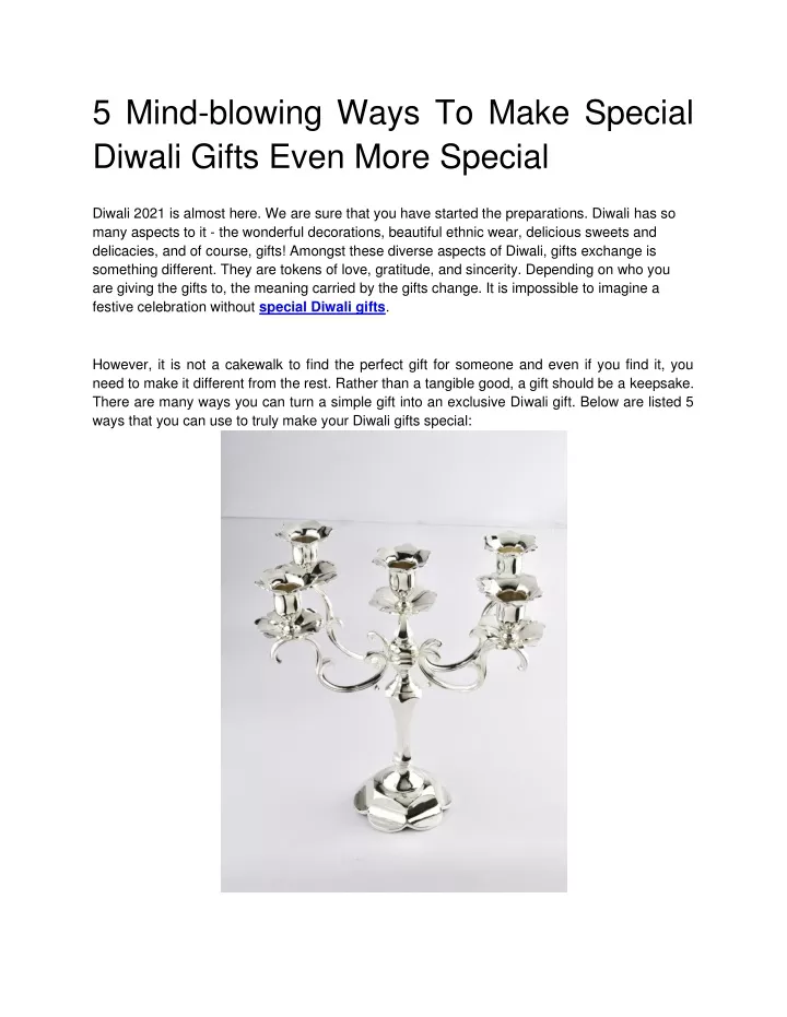 5 mind blowing ways to make special diwali gifts