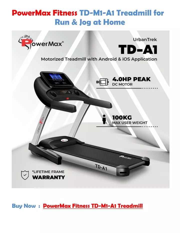 powermax fitness td m1 a1 treadmill