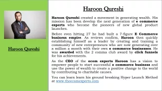 Haroon Qureshi - The E Com Experts