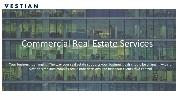 commercial real estate services