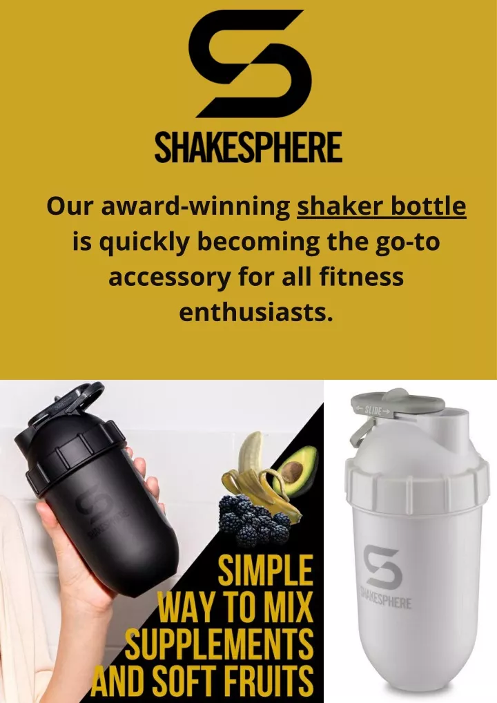 our award winning shaker bottle is quickly