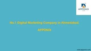 No.1 Digital Marketing Company in Ahmedabad Apponix.