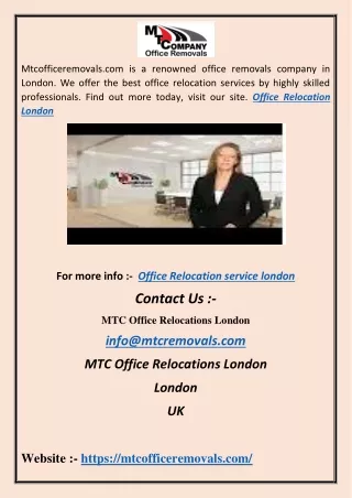 Office Relocation London hh