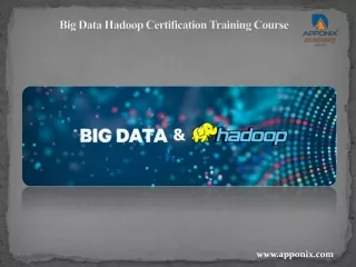 Big Data Hadoop Certification Training Course