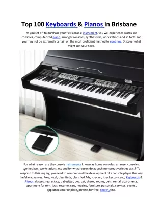 Top 100 Keyboards  Pianos in brisbane