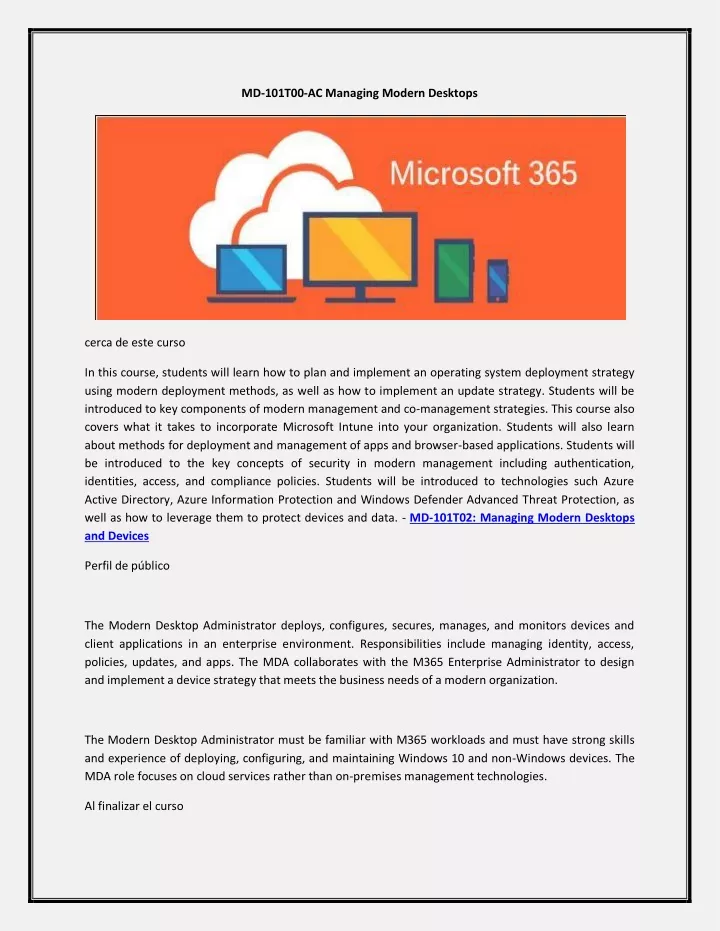 md 101t00 ac managing modern desktops