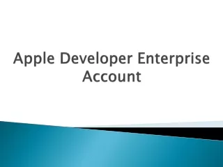 apple developer enterprise account