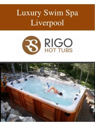 Luxury Swim Spa Liverpool