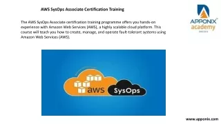 aws sysops certification training