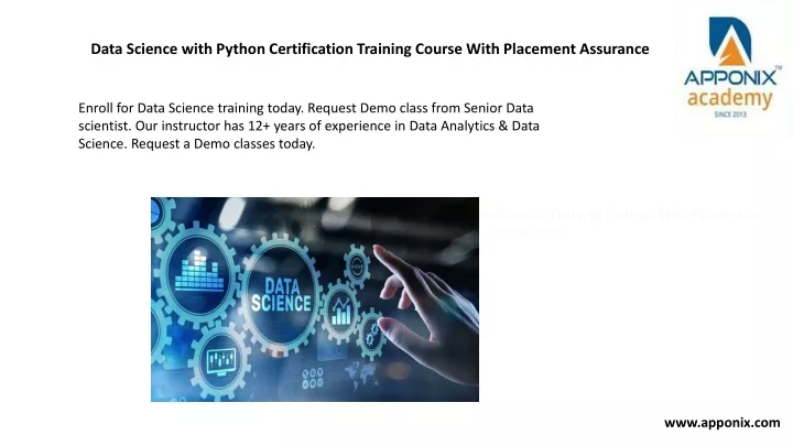data science with python certification training