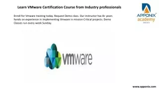 learn vmware certification course from industry