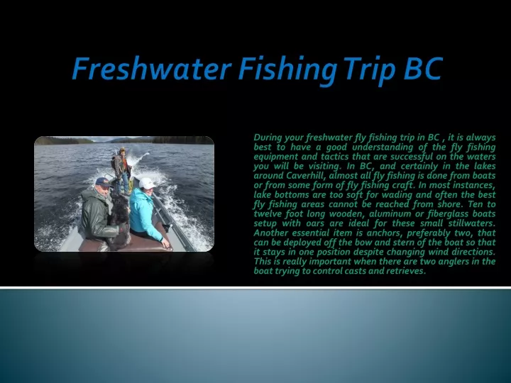 freshwater fishing trip bc